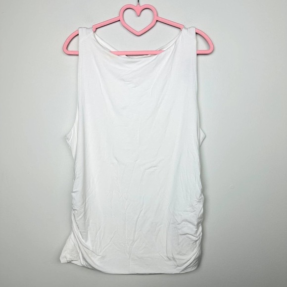 J. Crew NWT White Sleeveless FormKnit Shell Tank Top Size XL - Picture 1 of 5
